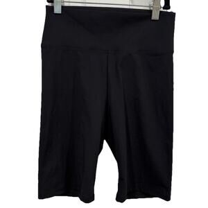 Calzedonia Womens Biker Shorts Black Pull On Yoga Waistband Stretch Activewear S